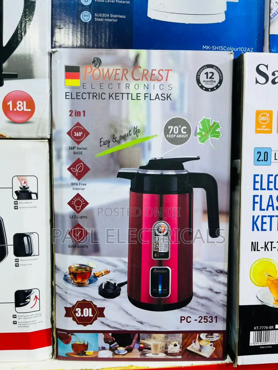 Power Crest Electric Kettle Flask