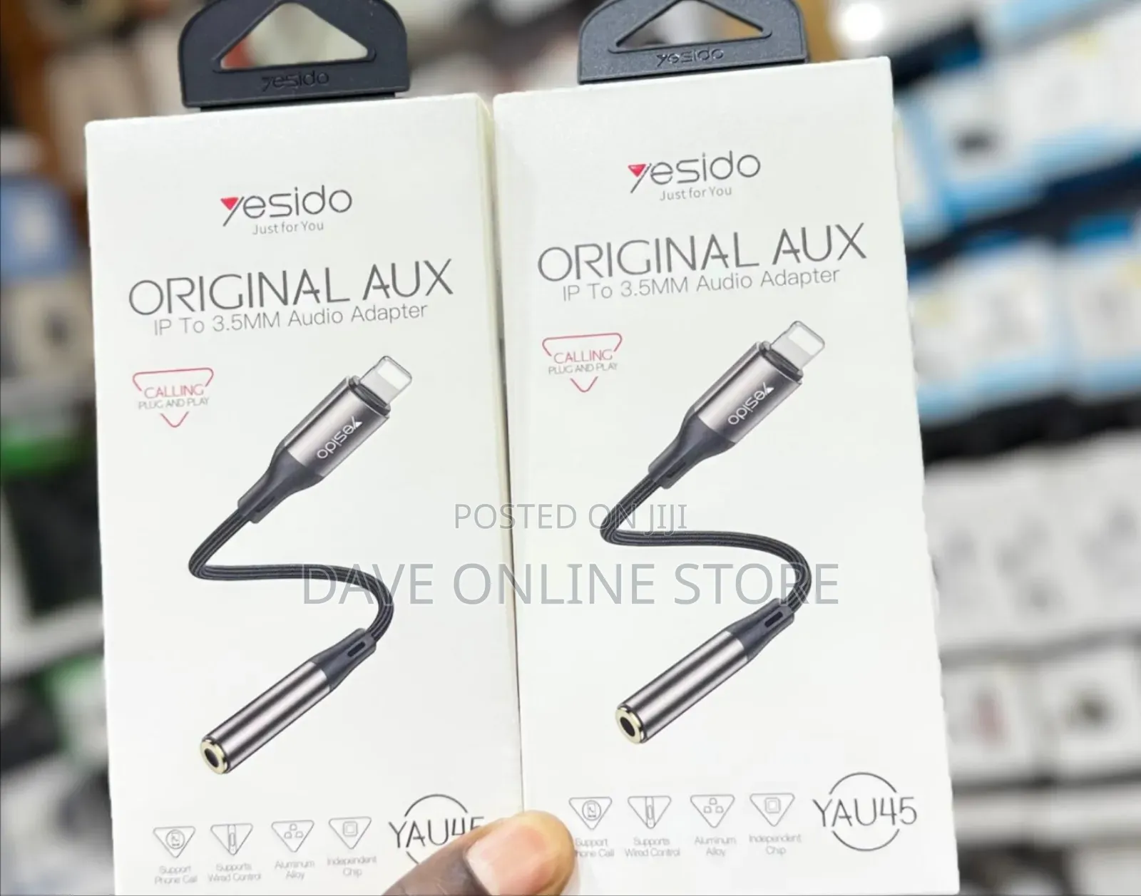 Yesido Original Aux iPhone to 3.5mm Audio Adapter (Plug Play) -