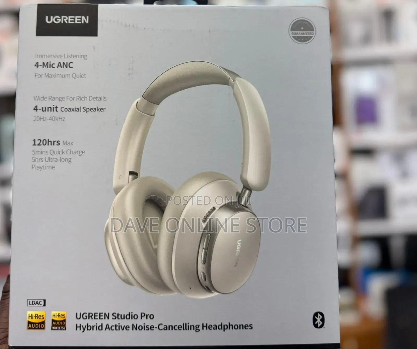 Ugreen Hp206 Studio Pro Hybrid Active Noise-Cancelling (Anc)Headphones
