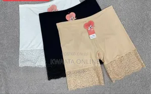 High Waist Biker Shorts Lace Anti Chafing Thigh Safety Panties