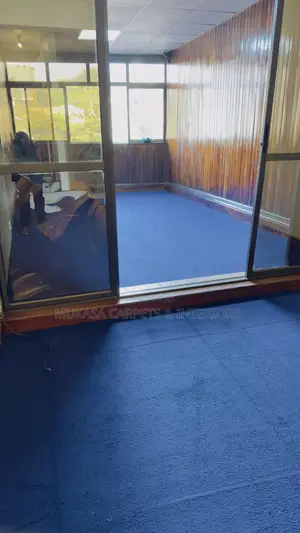 Premium Blue Woolen Carpet – Soft, Durable Elegant Floor Design