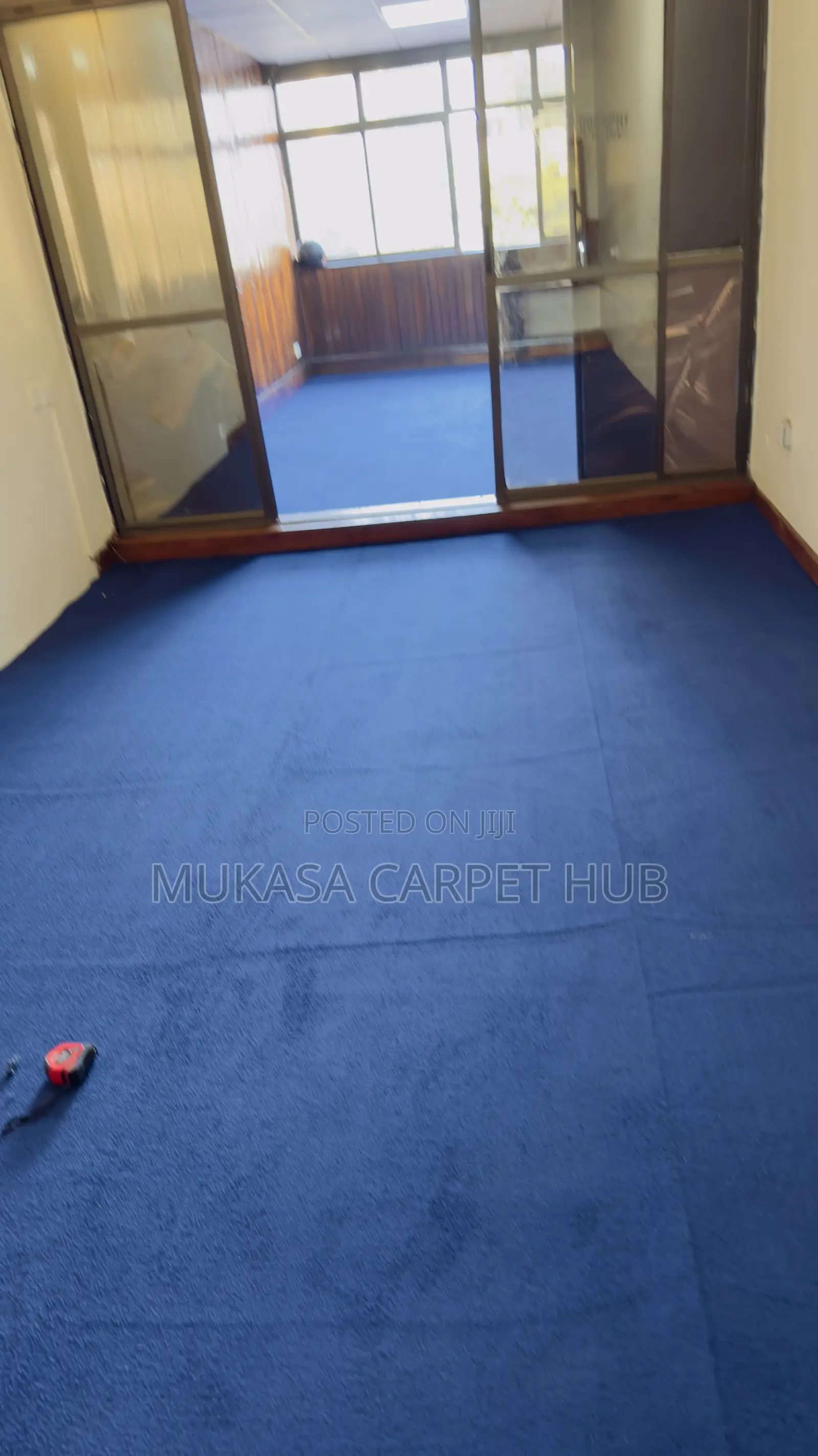High-Quality Blue Woolen Carpet – Perfect for Living Room Office