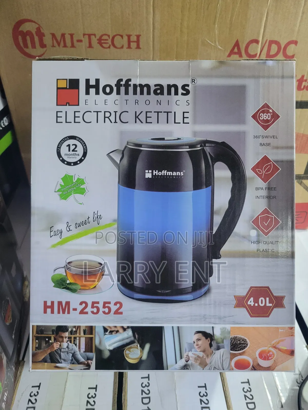 Large 4l Electric Kettle – Fast Boiling Stainless for Home Business