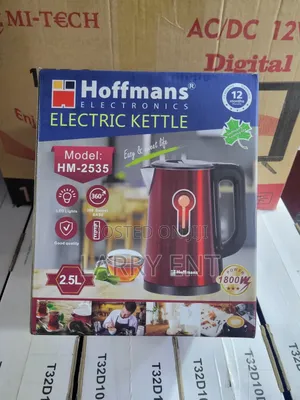 Hoffmans Electric Kettle 2.5l Fast Boiling Glass Led–Home Office Use