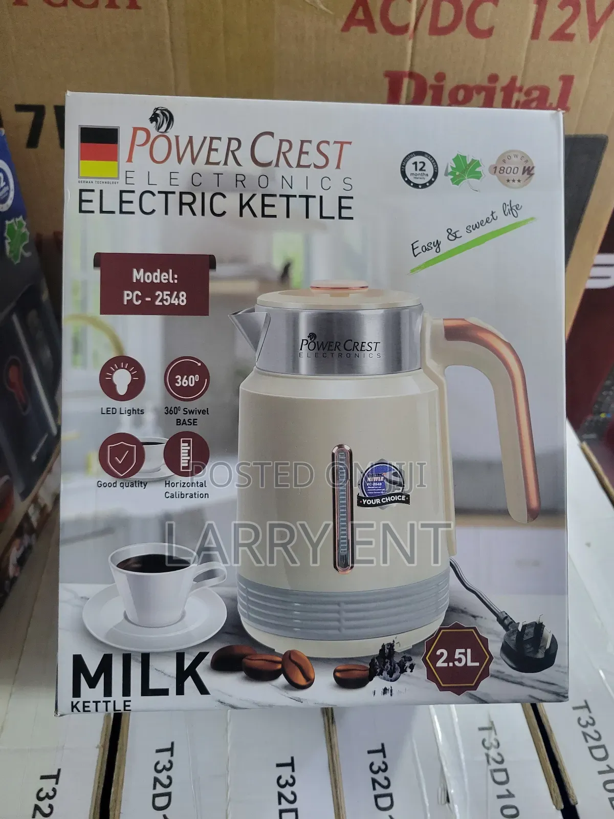 Power Crest Electric Milk Kettle–Fast Heating for Milk, Tea Baby Use