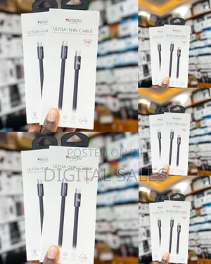 Yesido Ultra Thin Cable C to C 60w Max Output Cable