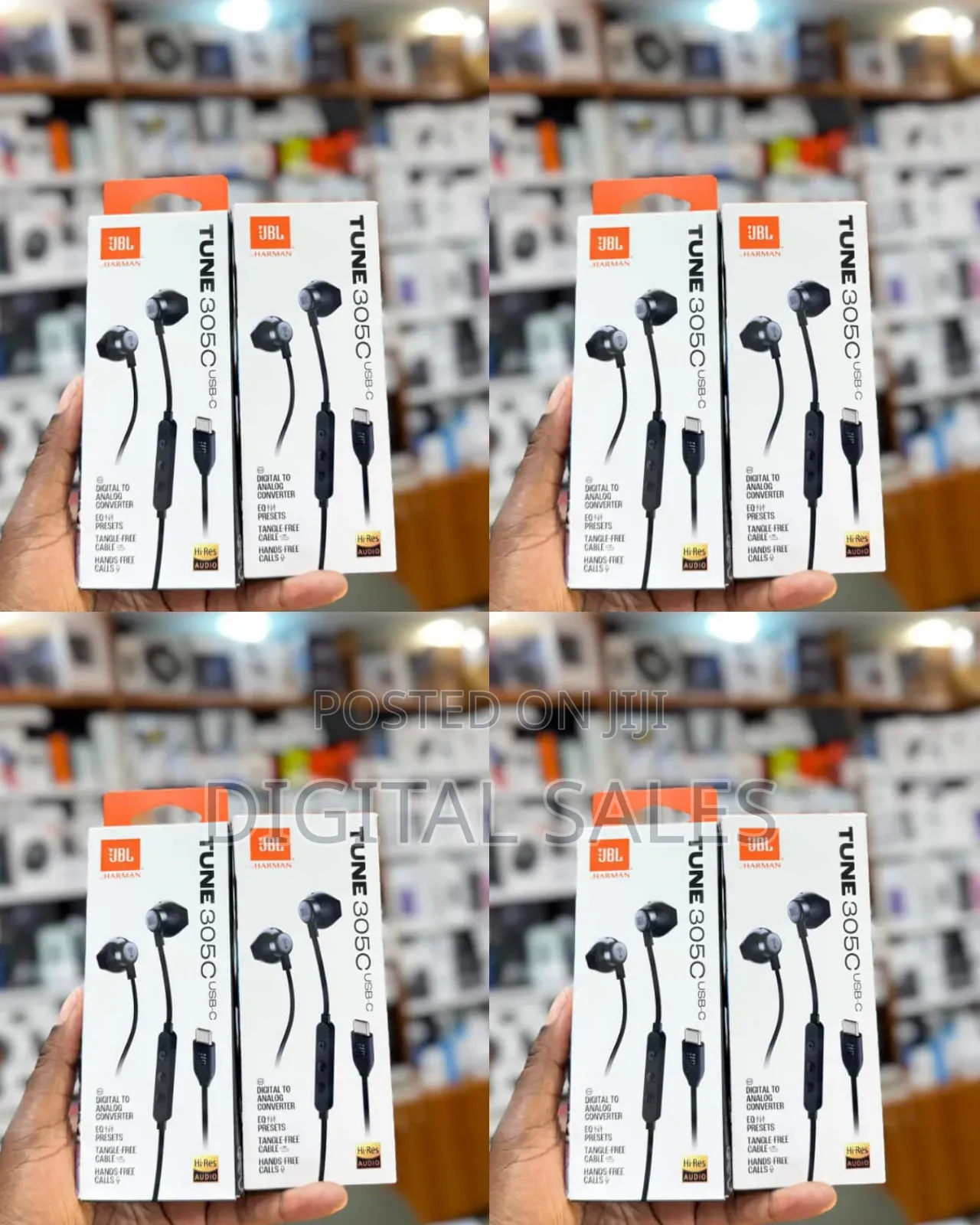 Original JBL Tune 305c Usb-C Wired Earphones