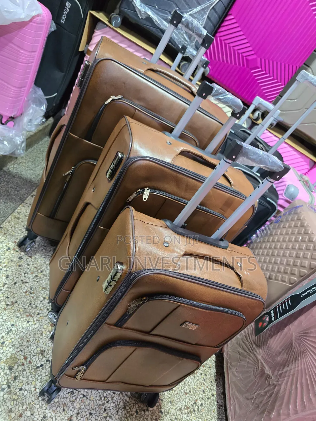 3pc 4pc Set Fabric Luggage Travel Suitcases