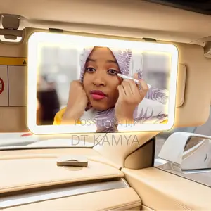 Led Car Sun Visor Mirror - Rechargeable Makeup Mirror With Lights