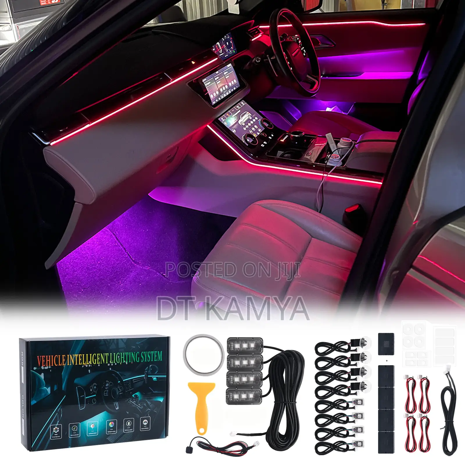 Universal Car Led Ambient Lights - Multi Color Car Interior Lights