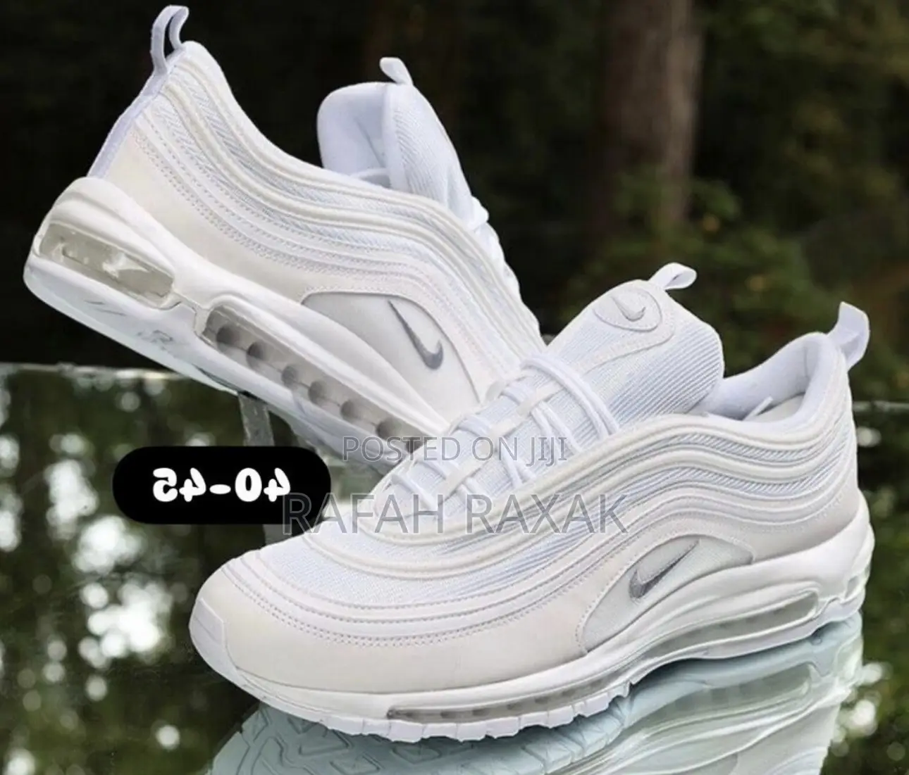 New Classic Nike Air Max 97 Triple White Sneakers