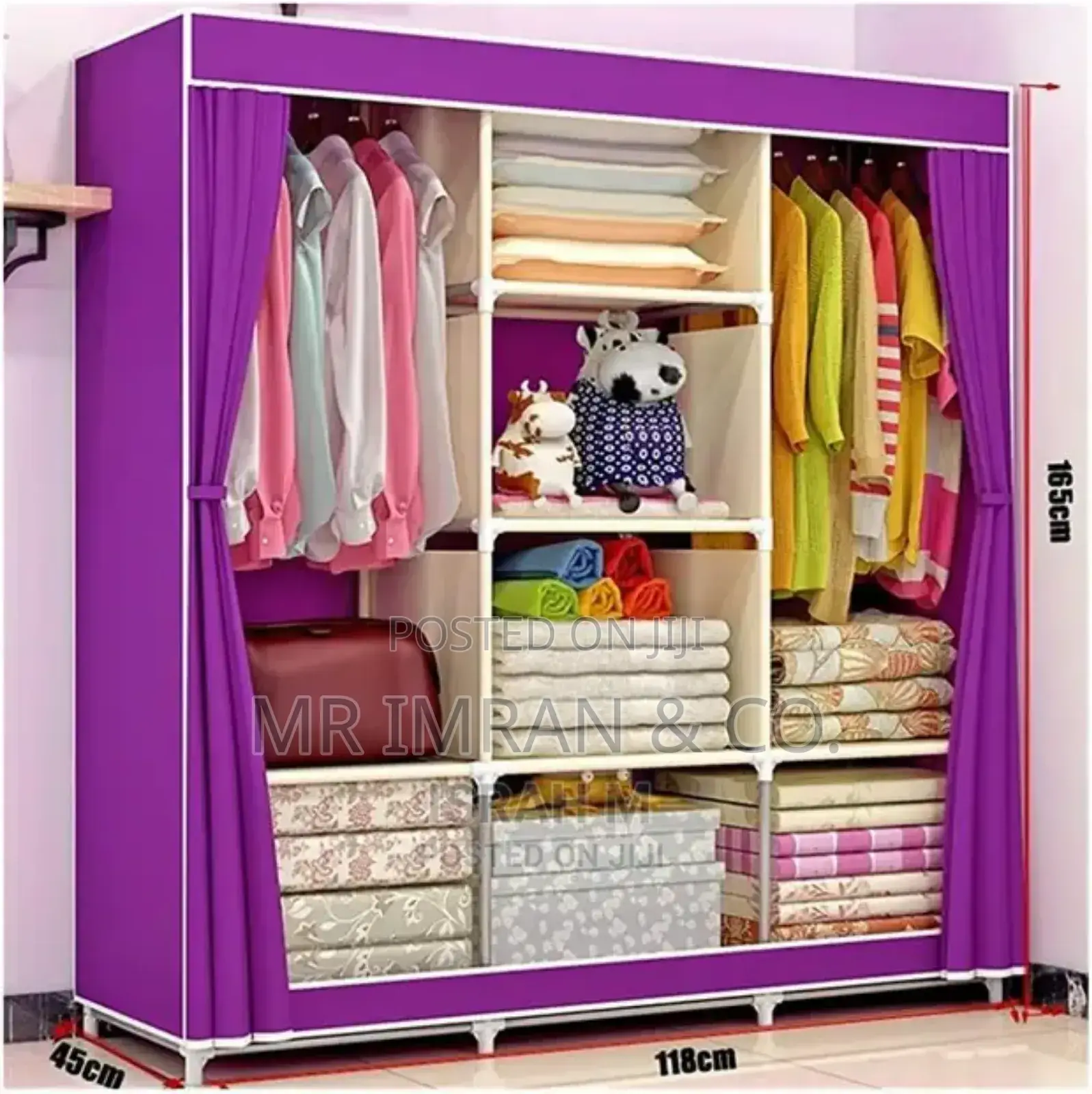 Tc Metallic Portable Wardrobe