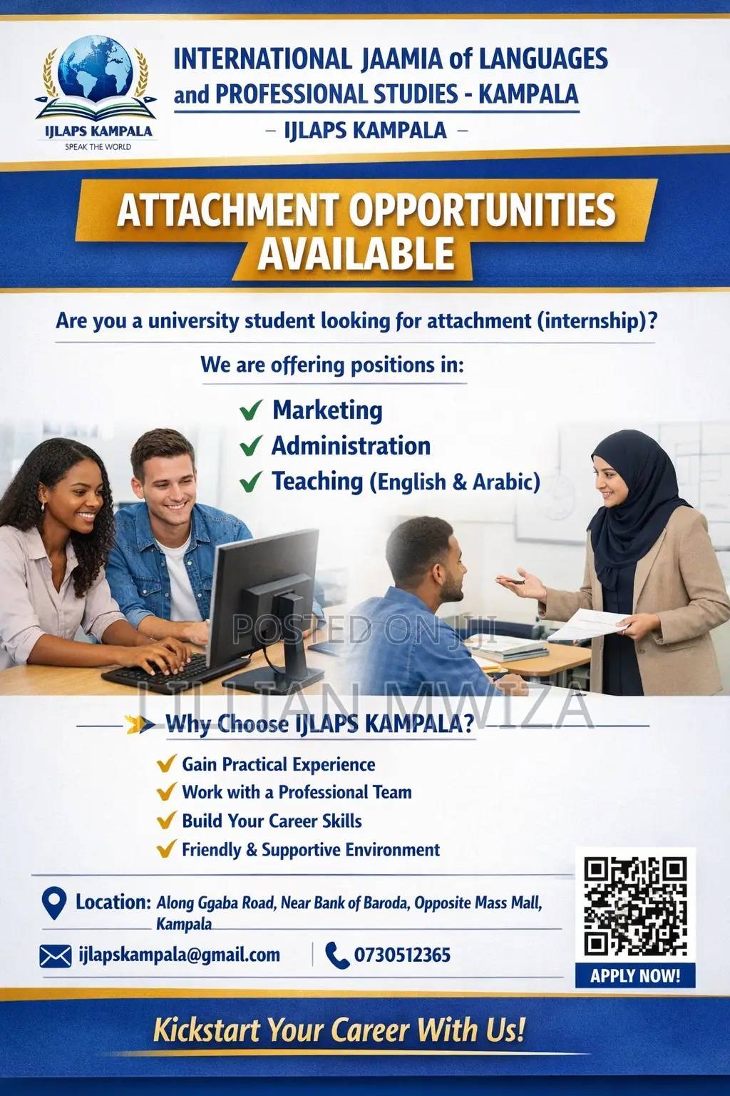 Intetniship Opportunities Available