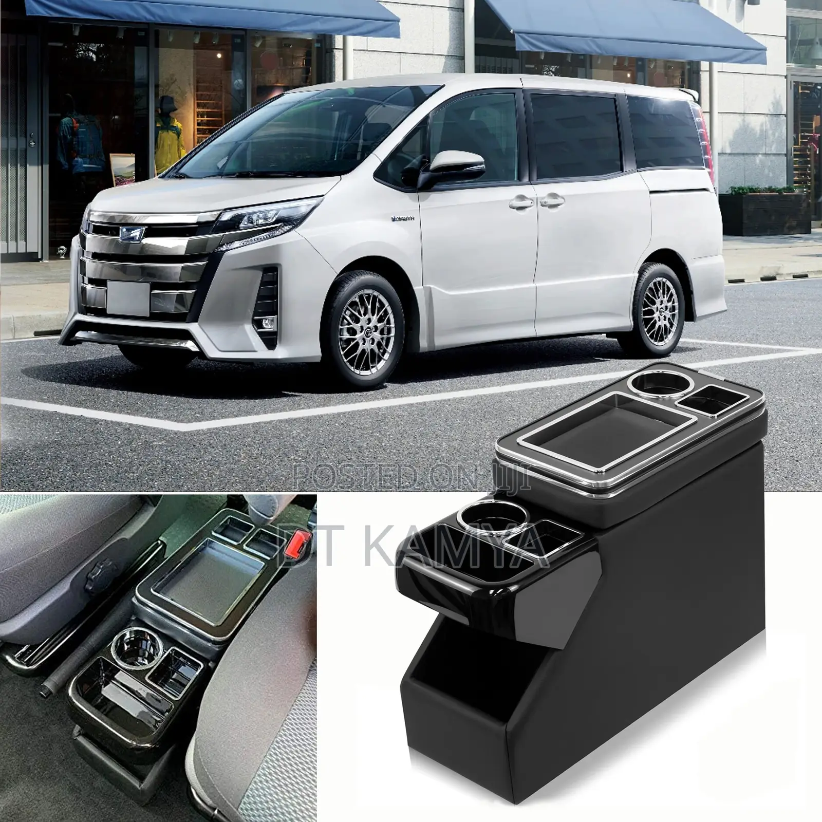 Toyota Noah Center Console Armrest Storage Boxes With Usb Charger