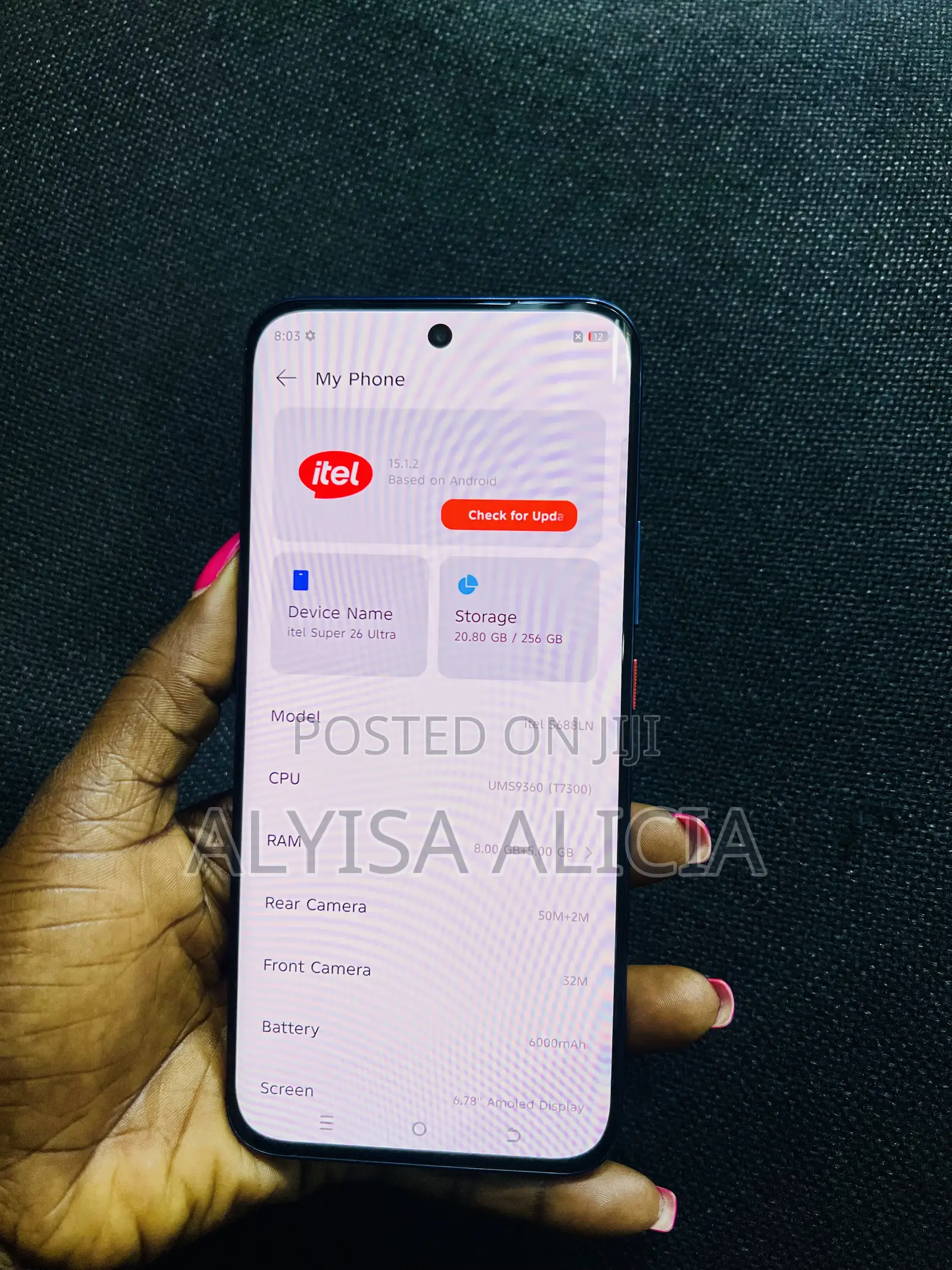 Itel Super 26 Ultra 256 GB Blue