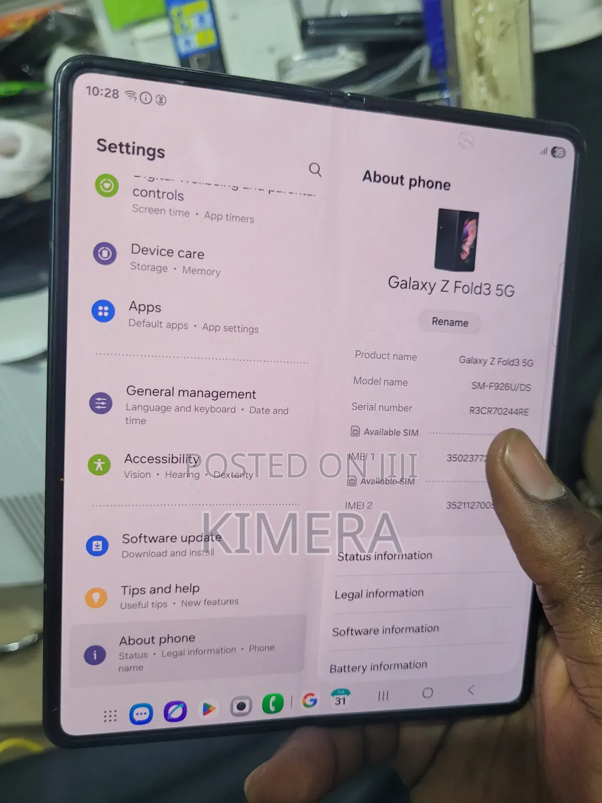 Samsung Galaxy Z Fold 3 256 GB Green