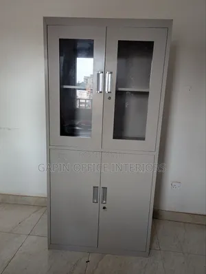 Half Glass Filing Cabinet