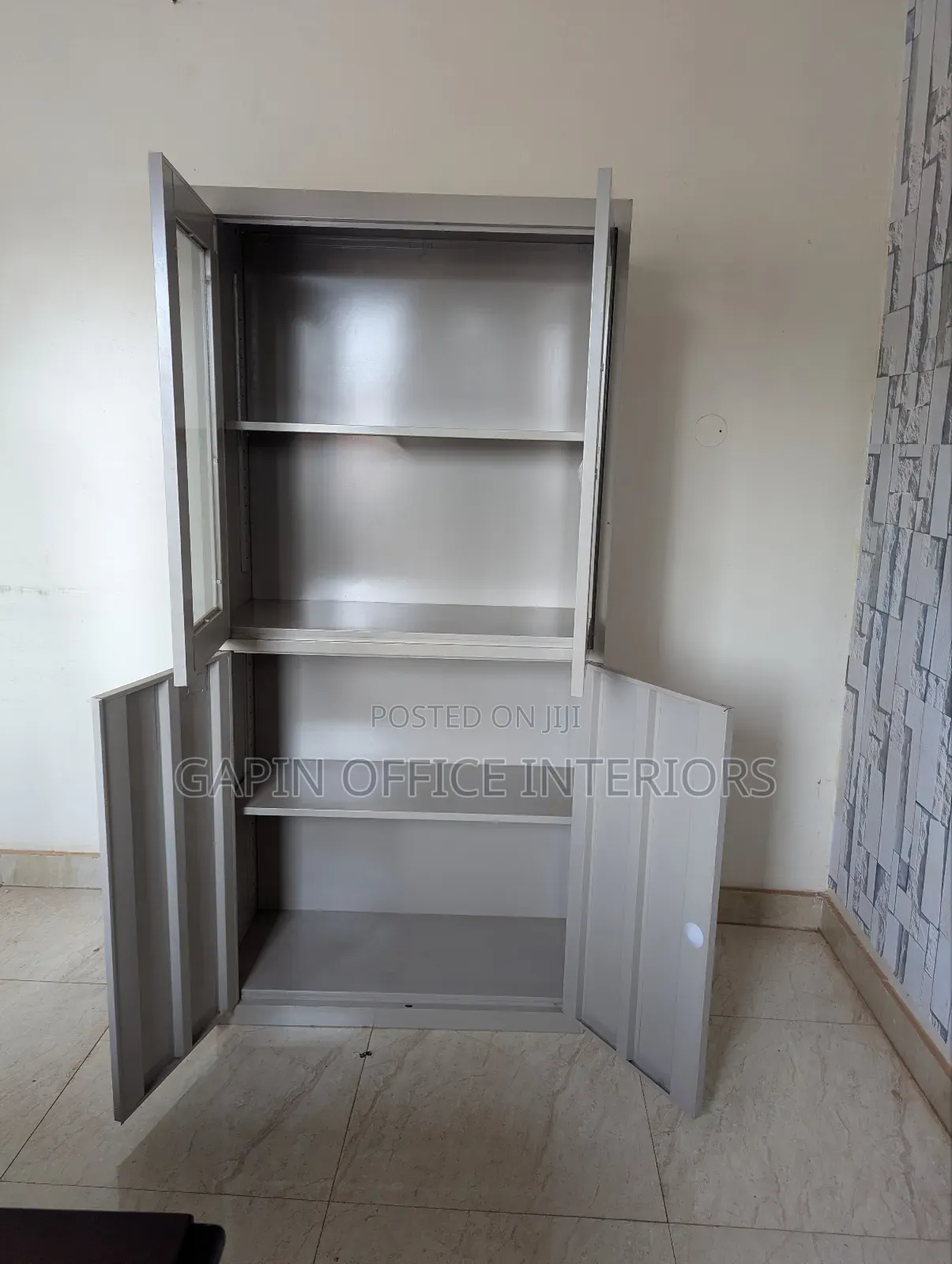 Half Glass Filing Cabinet