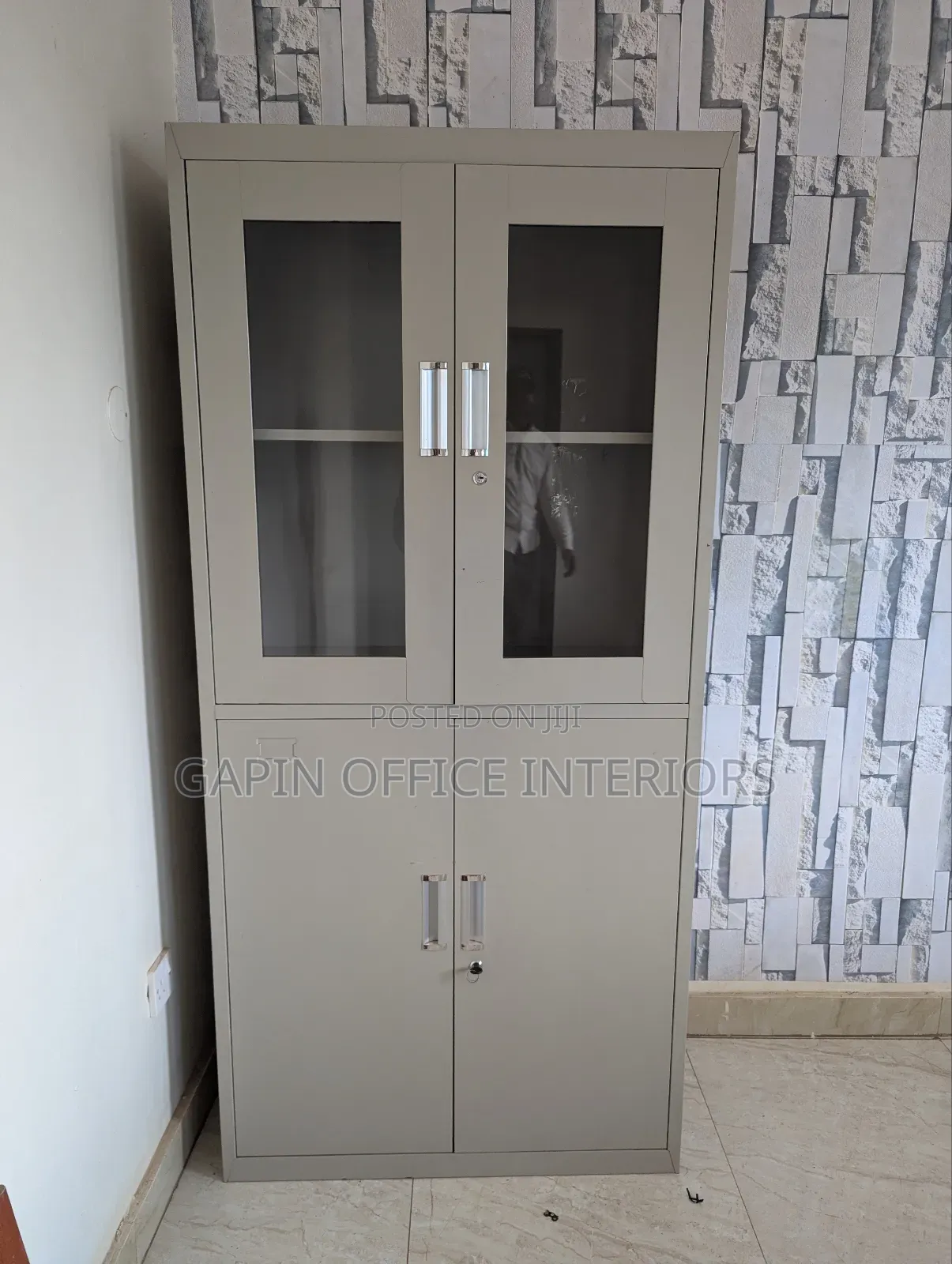 Half Glass Filing Cabinet