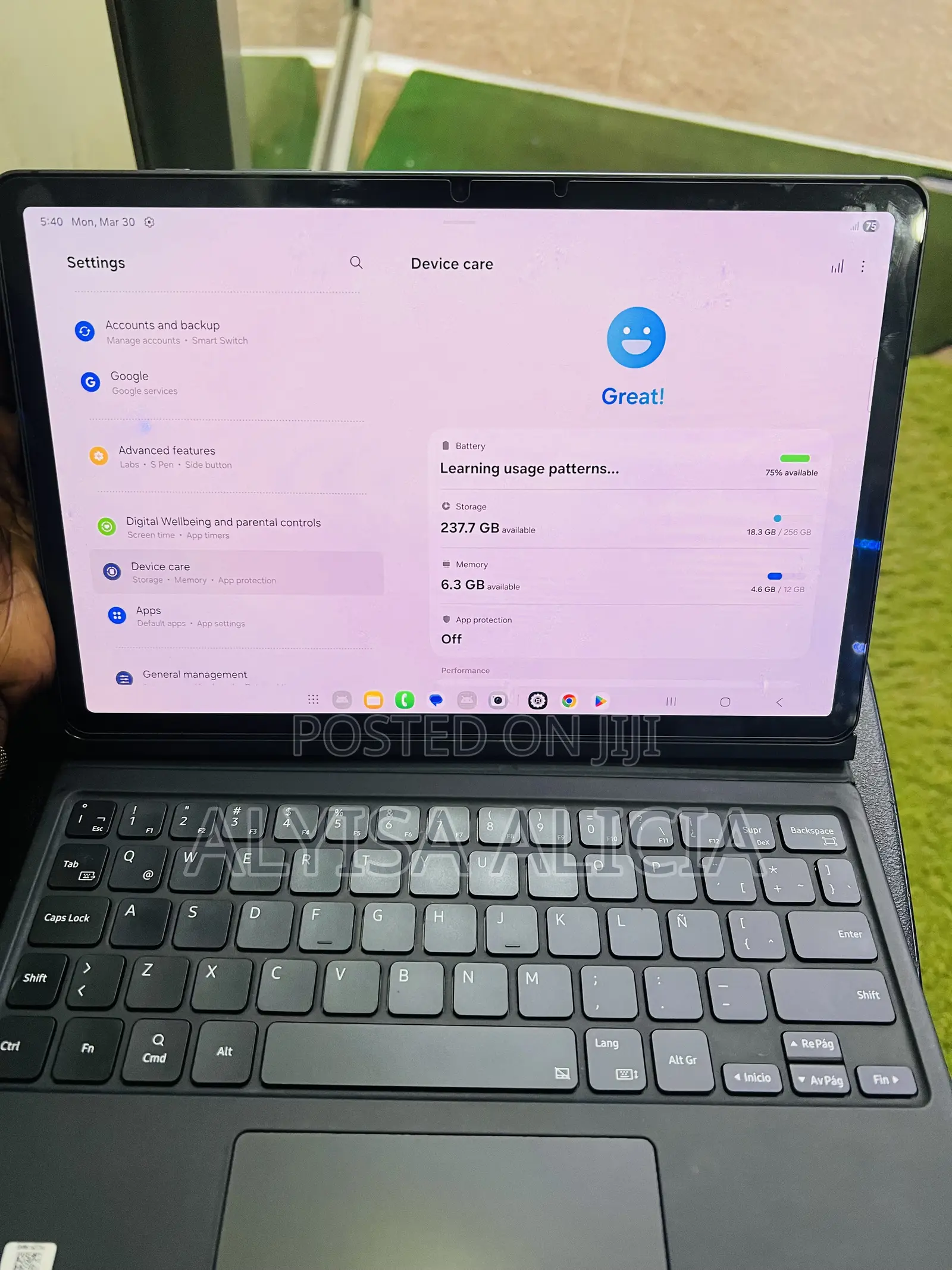 Samsung Galaxy Tab S9 256 GB Gray