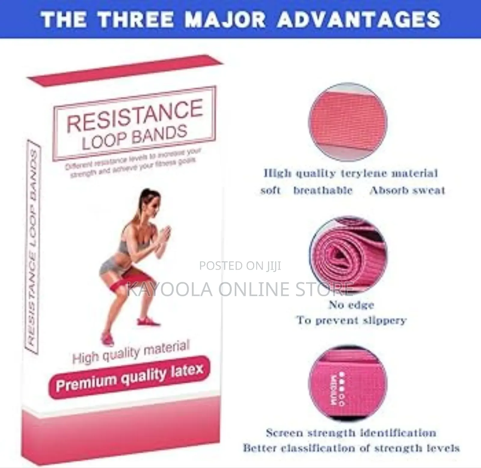 5 Pieces Fitness Elastic Resistance Band .