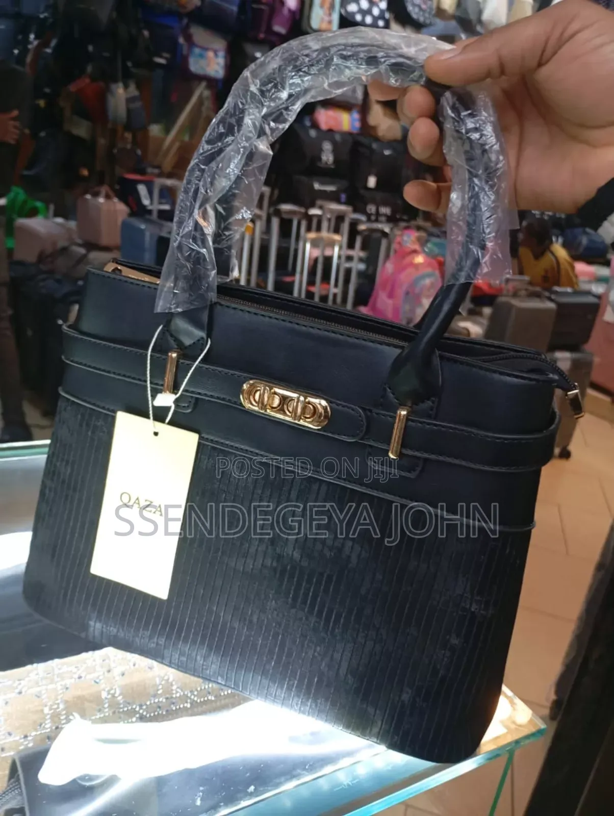 A Black Qaza Brand Women's Handbag