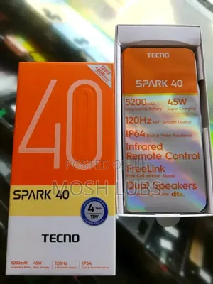 New Tecno Spark 40 256 GB Gray