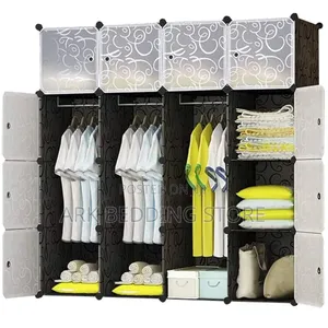 4 Column Plastic Wardrobe