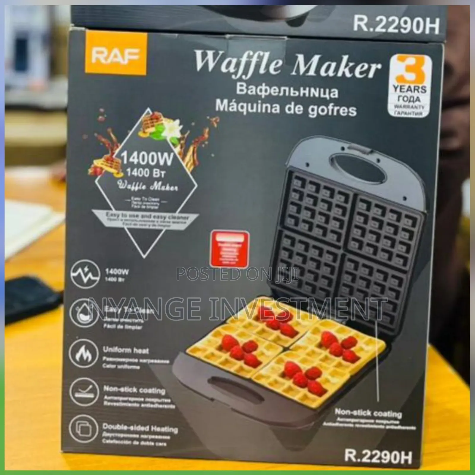 Waffle Maker Big 
Size. Raf Waffle Maker
