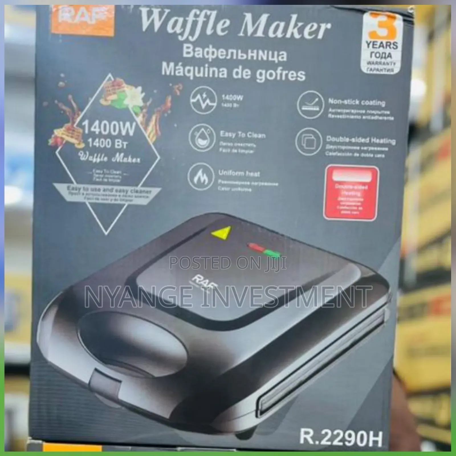 Waffle Maker Big 
Size. Raf Waffle Maker