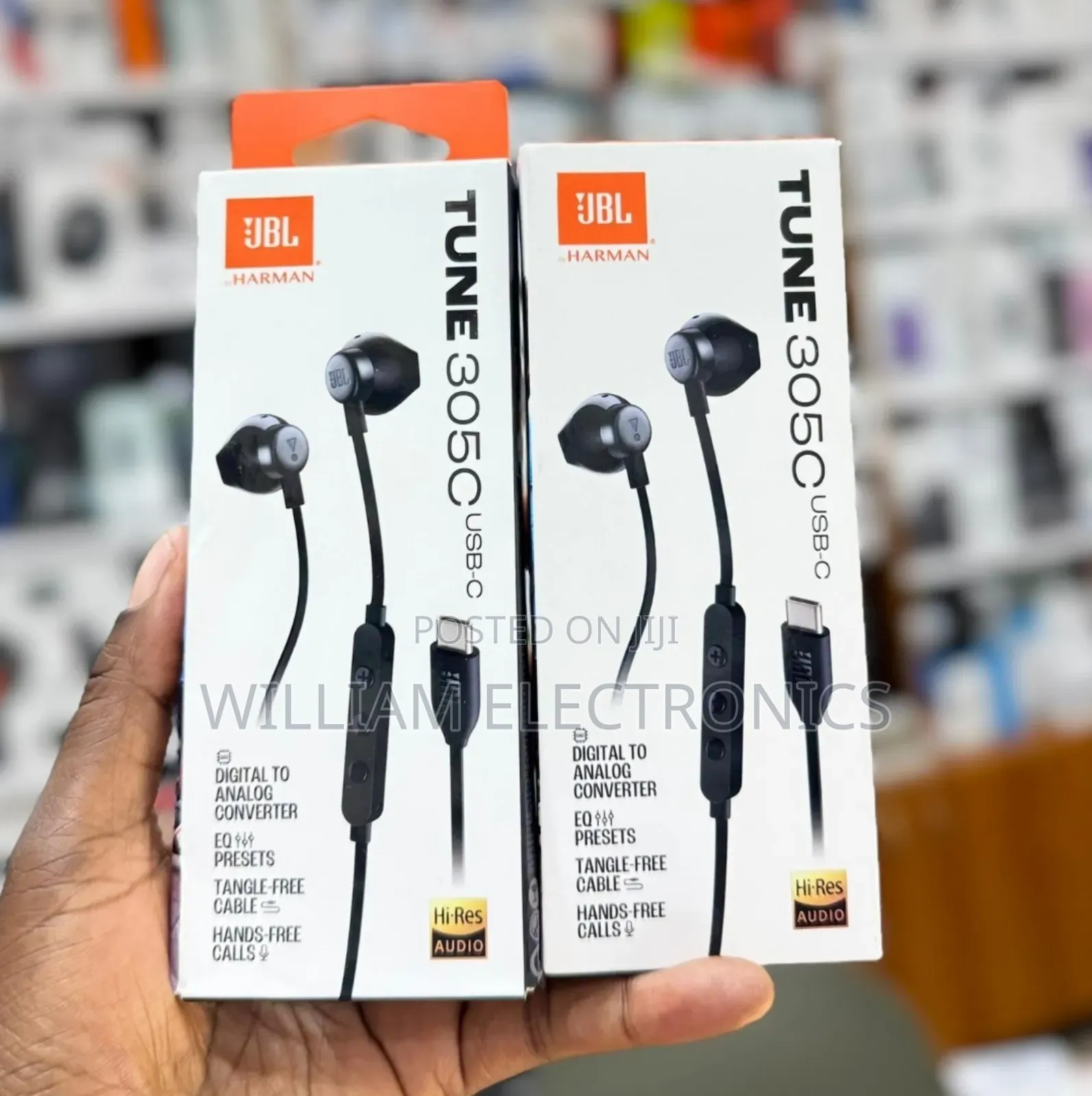 Original JBL Tune 305c Usb-C Wired Earphones
