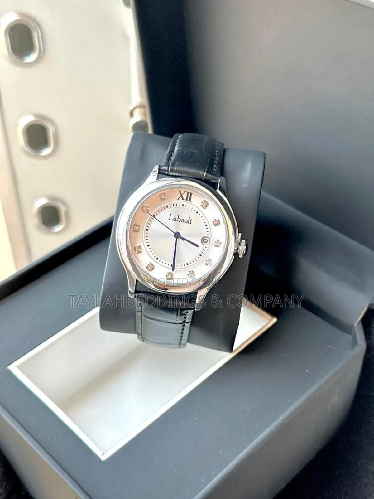 Formal Leather Analogue Ladies Watch - Black/Brown