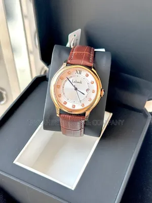 Formal Leather Analogue Ladies Watch - Black/Brown