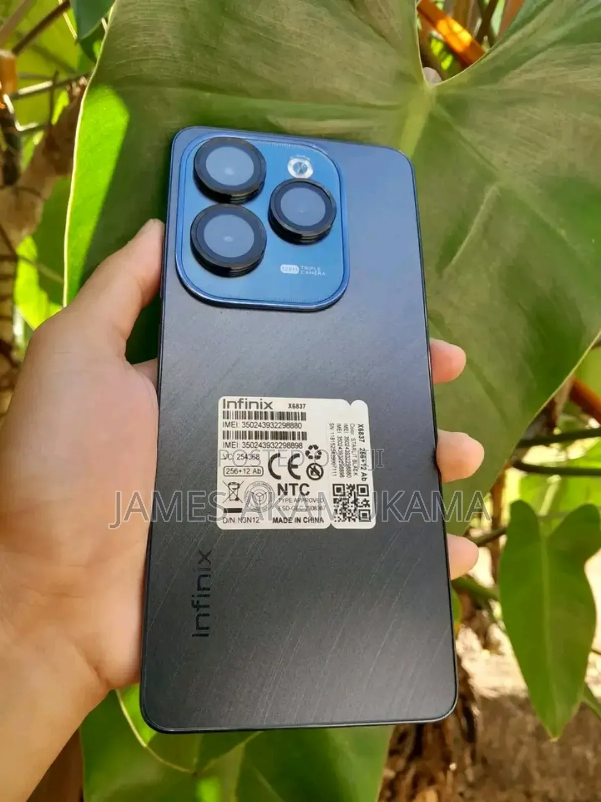 New Infinix Hot 40 Pro 256 GB Black