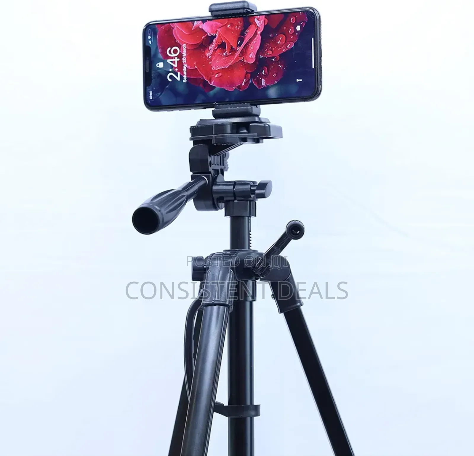 Camera Tripod 6633 With Mobile Holder for Smartphones, Cameras