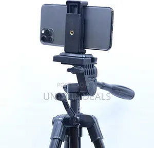 Camera Tripod 6633 With Mobile Holder Bracket For Smartphones