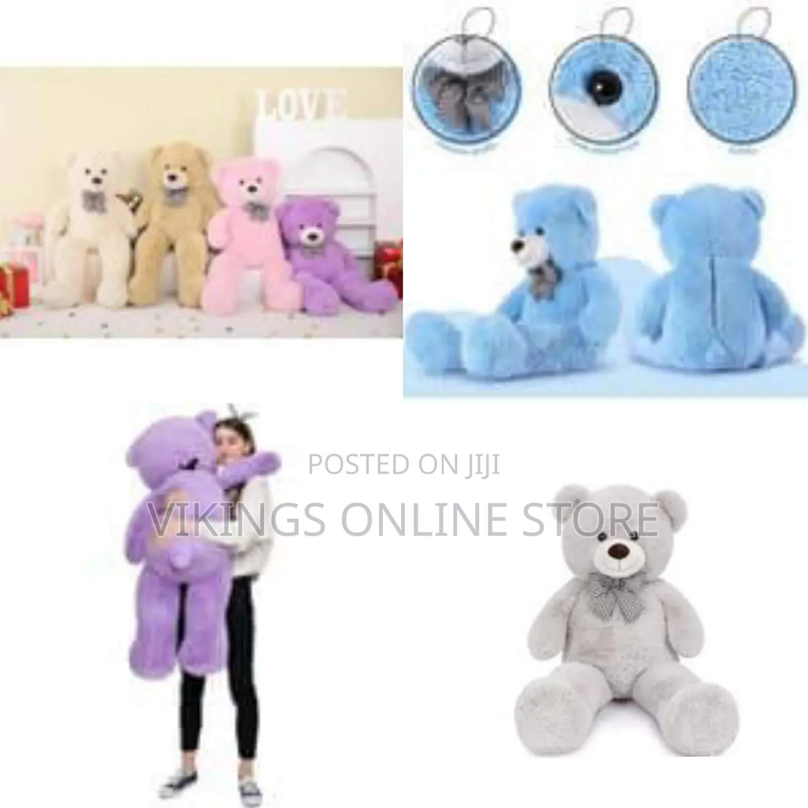 50 Inch/ 125cm Big Fluffy Giant Teddy Bear Toy Stuffed Animal Plush