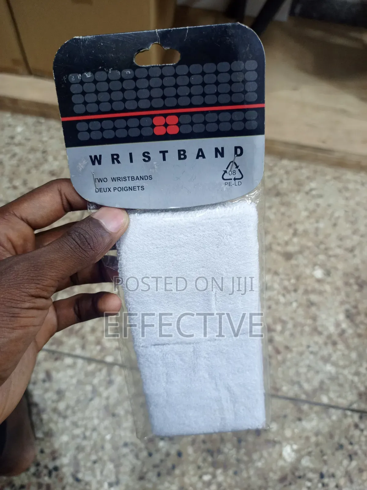 White Sports Wristband.