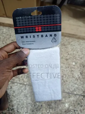 White Sports Wristband.