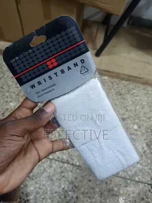 White Sports Wristband.