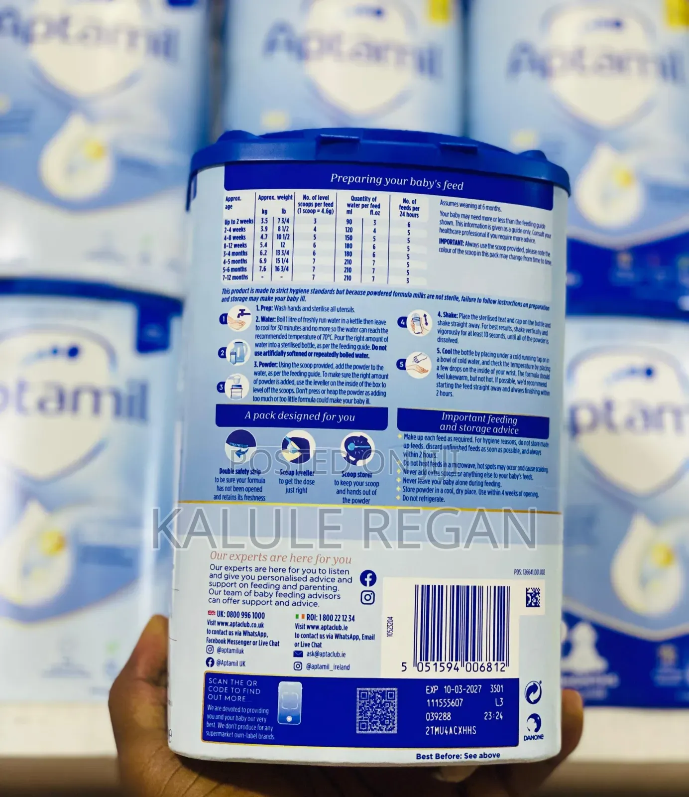 Original Aptamil First Infant Milk 800g (0-6mths