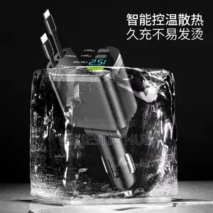 5-in-1 Intelligent Digital Display Car Charger Fast Usb and Type-C