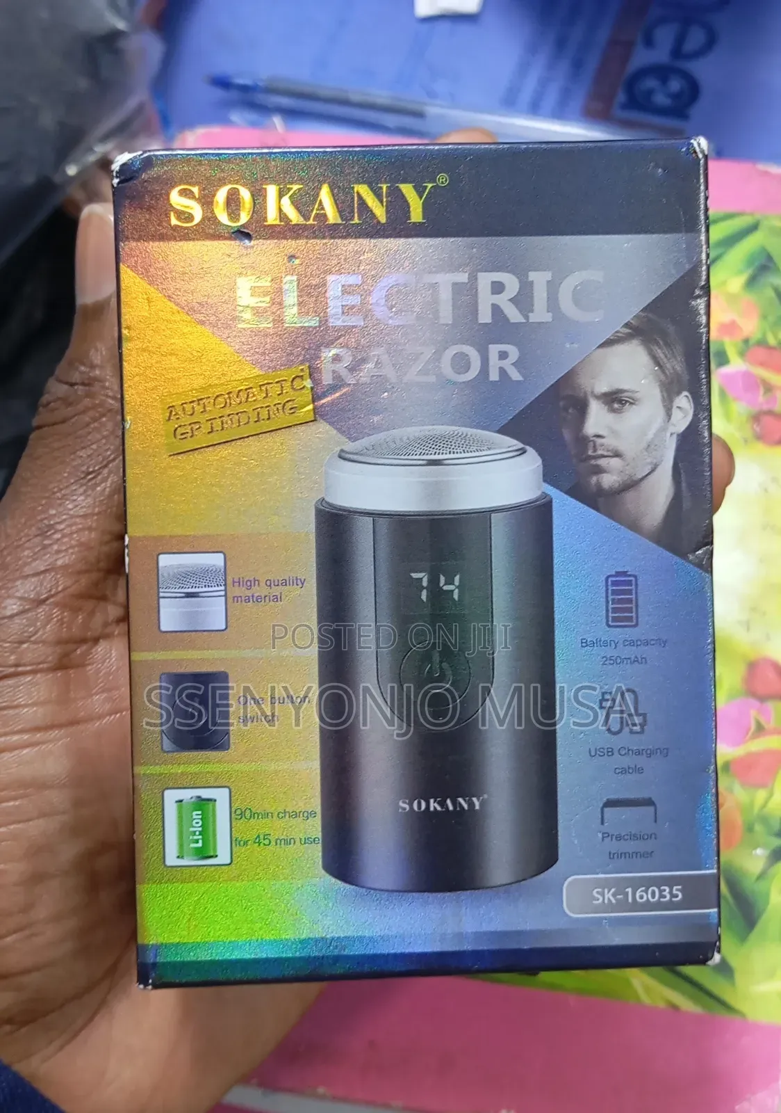 Sokany Mini Rechargeable Razor Smoother Shaver – 250mah, Cordless