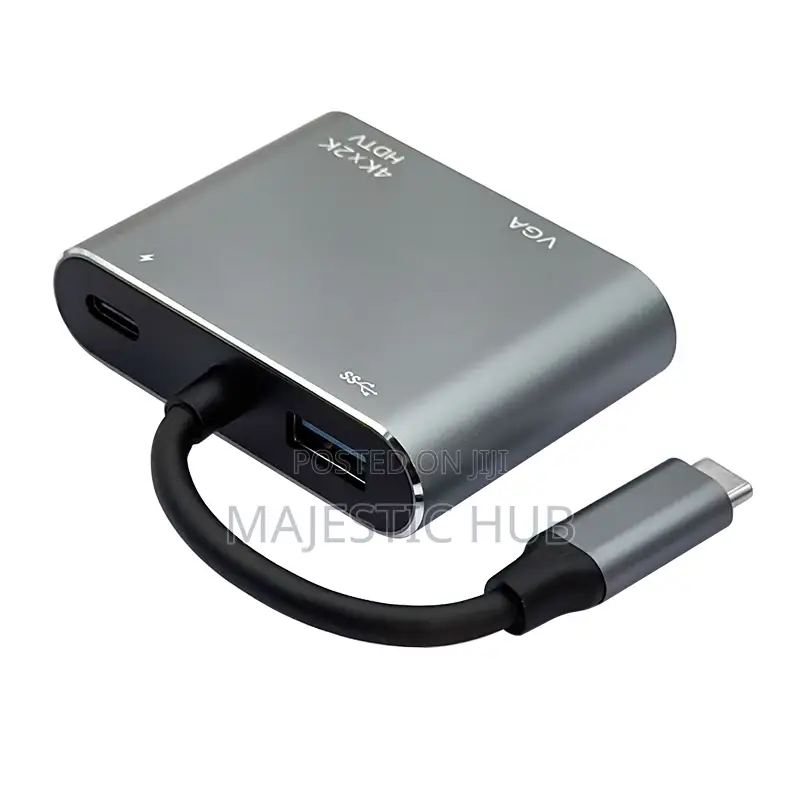 4 In 1 Usb-c Hub With Hdmi , Vga, Usb 3.0 Pd Charging