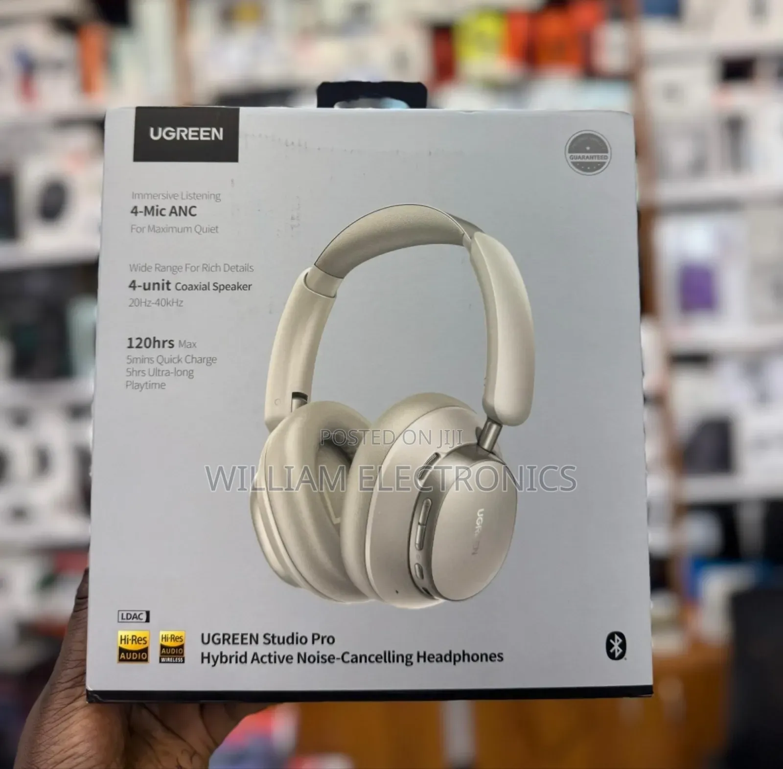 Ugreen Hp206 Studio Pro Hybrid Active Noise Cancelling Headphones