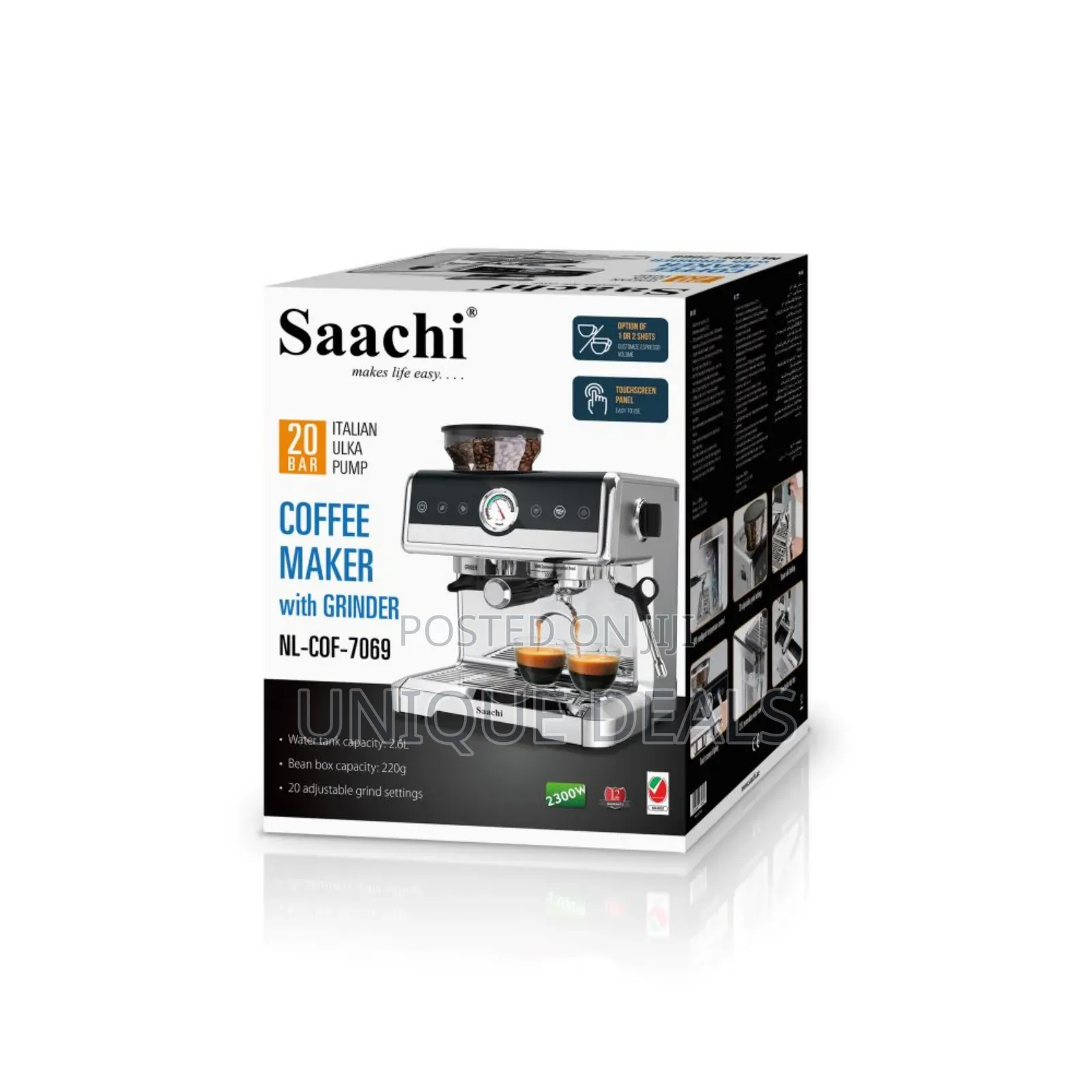 Espresso Machine With Built-in Grinder and Milk Frother
