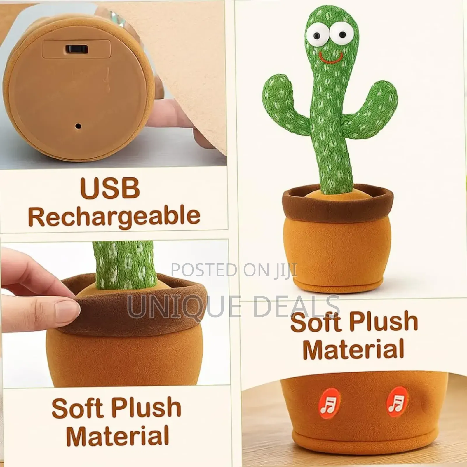 Toy Imagine Rechargeable Talking Cactus Toy for Kids