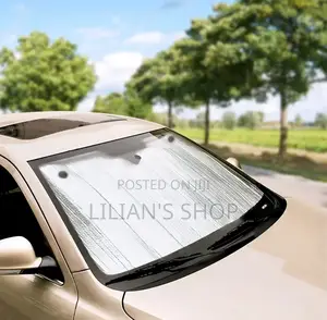Premium Quality Accordion Metallic Reflective Car Sun Shade