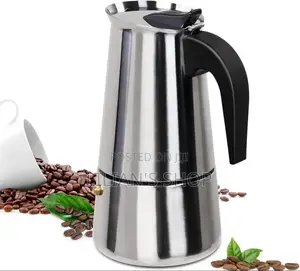 9 Cup Moka Pot Stainless Steel 450ml Italian Espresso Coffee Maker