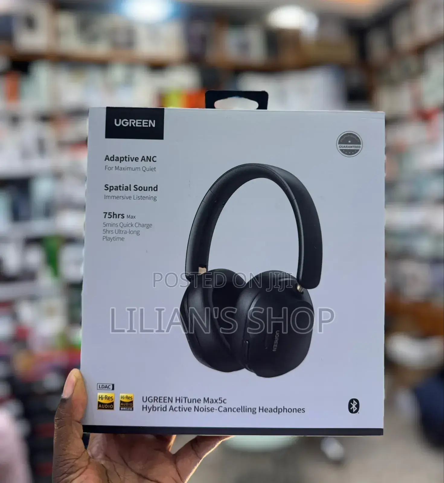 Ugreen Hitune Max5c Hybrid Active Noise-Cancelling Headphones.